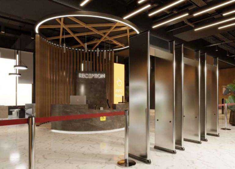 SKY House: Вид главного ресепшен здания