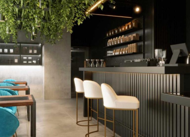 SKY House: Вид столовой или кафе